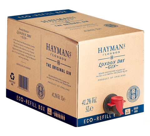 x3 5L Bag in Box (BIB) of Hayman's London Dry Gin